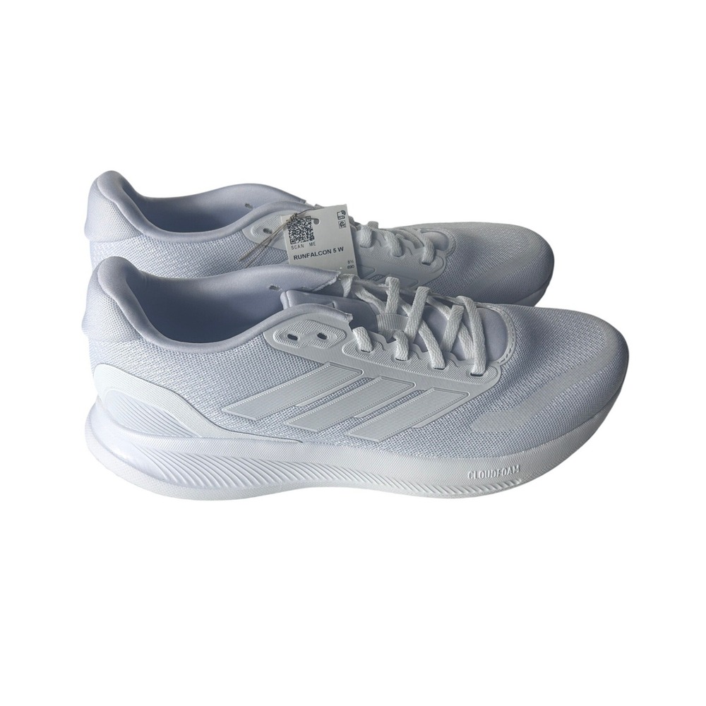 Adidas Runfalcon 5 W Womens Running Shoes White IH7760 Size‎ 10 NEW